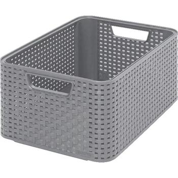 Коробка Style M 38,6x28,7x17см светло-серая 0803615099 Curver (0803615099)