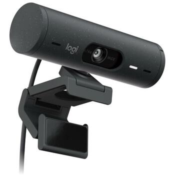 Logitech WEBCAM BRIO 505 960-001459, 1920x1080, 4MP, 90°, 4x цифровое увеличение, 1.5m кабель, шторка конфиденциальности (960-001459)