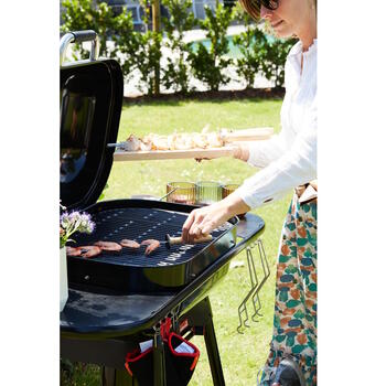 Barbecook Magnus Premium kokogļu grils āra ēdienu gatavošanai 67x43cm līdz 14 personām 85x64x110cm BC-CHA-1069 melns (BC-CHA-1069)