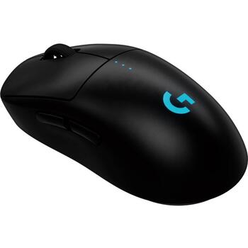 Logitech spēļu pele Pro 2 LIGHTSPEED 910-007296, 32000 DPI, 8 pogas, USB 2,4 GHz, melna, bezvadu, optiskais sensors HERO 2 (910-007296)