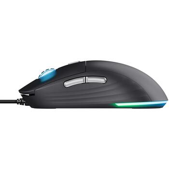 Trust USB optiskā pele GXT 925 REDEX II 25125, 10000 DPI, 6 pogas, 1.8m kabelis, melna krāsa, RGB apgaismojums (25125)