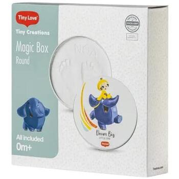 Tiny Love Magic Box Round набор, 3333166101, 16,5 x 3,4 см, глина для отпечатков, рамка с крышкой и подставкой (3333166101)
