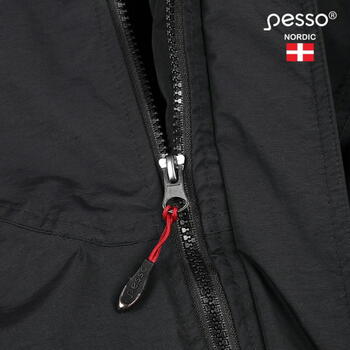 Pesso Helsinki J-M&PESSO, M, melna, 1.7kg, 5000mm, 3000g/m² 24h, vēja aizsardzība, noņemama kapuce (HELSINKI_J-M)