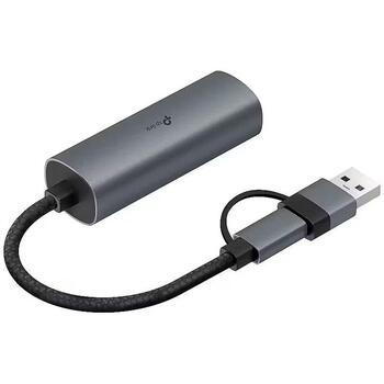 TP-Link USB Type-C к RJ45 гигабитный Ethernet адаптер, UE310C, 1, 1000 Mbit/s, без MU-MIMO, без PoE (UE310C)