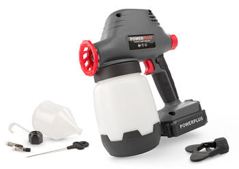Krāsas izsmidzināšanas pistole 18V 1000ml, POWERPLUS, POWEB5510, bez akumulatora un lādētāja (POWEB5510)