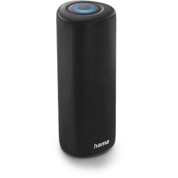 Hama Bluetooth колонка 00188202, 24 W, 2000 mAh, 14 ч, IPX5, USB Type-C, LED подсветка, черный (00188202)