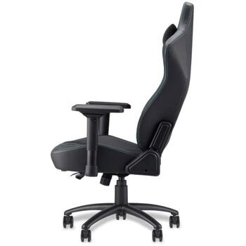 Acer PGC371 spēļu krēsls, GP.GCR11.00V, PU āda, 5 riteņi, 4D roku balsts, melns, zils, ergonomisks, galvas balsts, regulējams (GP.GCR11.00V)