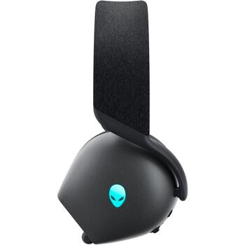 Dell Наушники Alienware Tri-Mode AW725H, Bluetooth, 2.4GHz, 32Ω, 40mm, шумоподавление, RGB подсветка (545-BBFW)