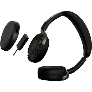 Jabra гарнитура Evolve3 65 Flex UC 36699-989-999, USB-A, Bluetooth 5.3, 80 ч, 30 м, 6 микрофонов, ANC, черная (36699-989-999)