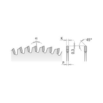 CMT Zāģripa laminātam un alumīnijam Xtreme HW 350x3,6/3,0x30mm Z108, a=-6°, b=TCG, 297.108.14M (297.108.14M)