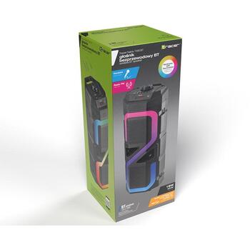 Tracer Natrix TWS динамик TRAGLO47193, 16W, 180мин, Bluetooth 5.0, FM радио, RGB подсветка, MicroSD слот (TRAGLO47193)