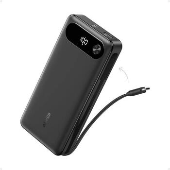 Anker Power Bank A1383H11, 20000 мАч, 65W, черный (A1383H11)