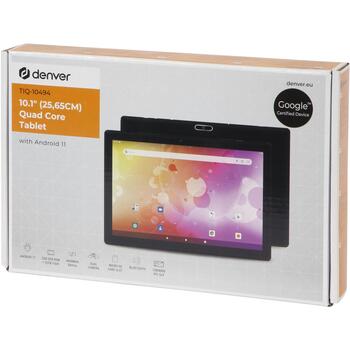 Denver Планшет TIQ-10494 114101040780, 10.1 дюйма, 32 ГБ, 2 ГБ ОЗУ, Android 11, Wi-Fi, IPS, 4400 мАч (114101040780)