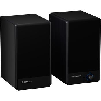 Genesis колонки Arsen 502BT NGS-2417, 60 Вт, 50 - 20000 Гц, 2.0 канала, Bluetooth 5.3, RCA, оптический, черный (NGS-2417)