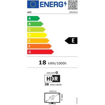 AOC 25G4SXU монитор, 24,5