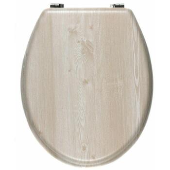 Beldray Деревянное MDF сиденье для унитаза LA033710WOAKPFEU7, 42,80см, 6,00см, 36,00см, белый, дуб (LA033710WOAKPFEU7)