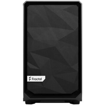 Fractal Design Datora Korpuss Meshify 2 Nano FD-C-MES2N-01, Melns, 2xUSB 3.0, 1xUSB Type-C, 3x2.5'', 1x3.5'', Putekļu filtri (FD-C-MES2N-01)