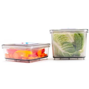 Gastroback Набор контейнеров для продуктов 46111, 2x2.8л, 1л, прозрачный, герметичная система хранения (46111)