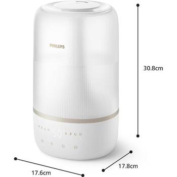 Philips Mitrinātājs Sērija 1000 HU1510/04, 275 ml/h, 3 L, līdz 41 m2, 3 ātrumi, automātiskais režīms, nakts režīms (HU1510/04)
