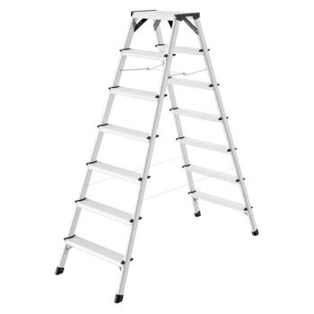 Hailo Двусторонняя лестница D60 StandardLine 038657007, 309см, 9кг, 150кг, 166x54x20см, Soft-Grip ножки (038657007)