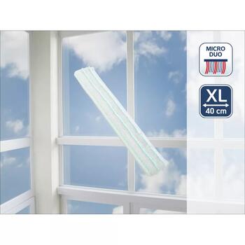 Leifheit Window Slider XL micro duo 40cm 1051343, сменная насадка, микрофибра, стирка при 40°C (1051343)