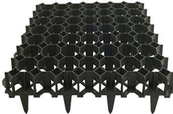 Газонная решетка для укрепления грунта и газона 49,2x49,2x3,9см черная 4280203J (4280203J)
