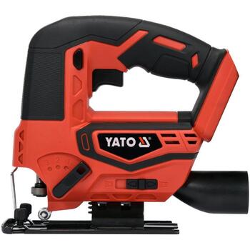 Yato akumulatora figūrzāģis YT-82823, 18V, 0-2500 min⁻¹, tips T, 50mm koks, 5mm metāls, 10mm PE/PP, 45° leņķis, Li-Ion, IPX0 (YT-82823)