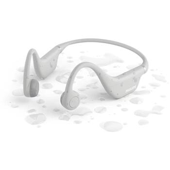 Philips TAK4607GY/00 детские беспроводные наушники, костная проводимость, 13,2 мм, 83 дБ, IPX5, 5 ч, 4 ч, 200 мАч, Bluetooth 5.2 (TAK4607GY/00)