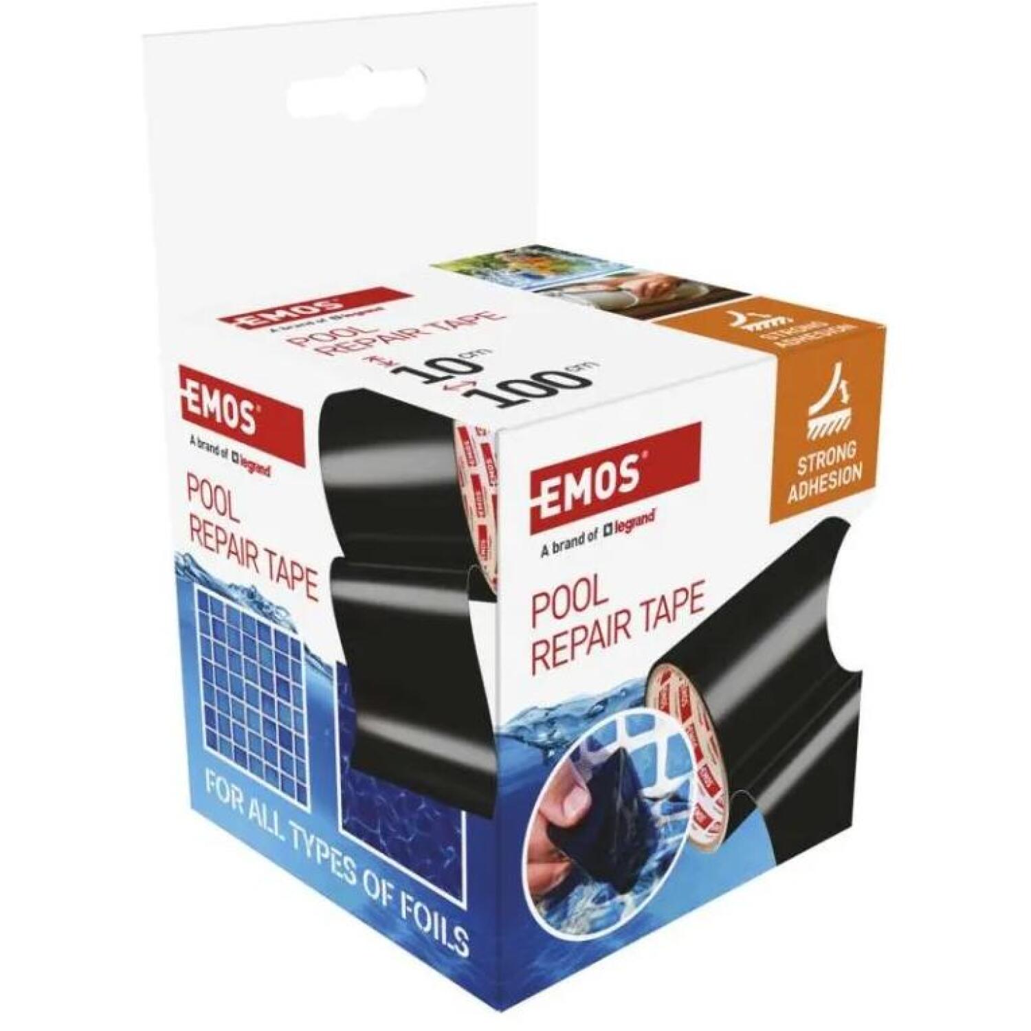 Emos Ремонтная лента F6110, 1м, 100мм, черная, 0,7мм, PVC, UV защита, водонепроницаемая, высокая адгезия (F6110)