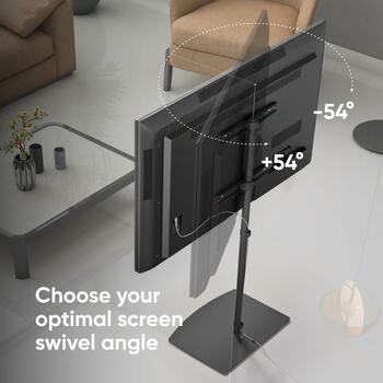 Onkron televizora statīvs TS5065-B, 30-60 collu, maksimālā slodze 41 kg, VESA 100x100-400x400 mm, melns (TS5065-B)