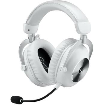 Logitech austiņas PRO X 2 LIGHTSPEED 981-001269 bezvadu, Bluetooth, 20-20000 Hz, 30 m, 38 Ω, 50 mm, 1100 mAh, 345 g, balta (981-001269)