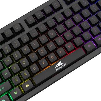 Baracuda Клавиатура KRILL-B BGK-01114 US, 87 клавиш, Tenkeyless, USB 2.0, 1,5м, Радужный эффект, мембрана (KRILL-B)