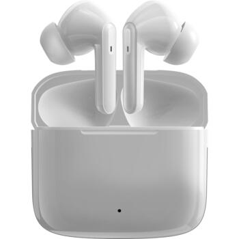 Denver TWE-61W 111191120480, True Wireless Bluetooth 5.0 austiņas, 5.5h, iebūvēts mikrofons, LED, balta (111191120480)