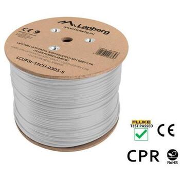 Lanberg LAN кабель CAT 6A U/FTP LCUF6L-11CU-0305-S, 305м, Cu, серый (LCUF6L-11CU-0305-S)