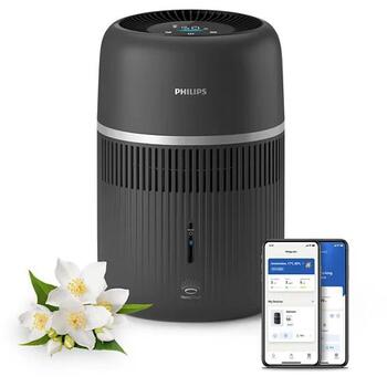 PHILIPS 4000 sērijas gaisa mitrinātājs, ogles pelēks (HU4210/03)