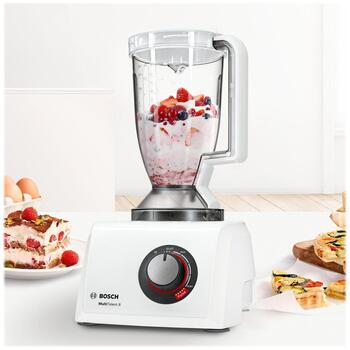 Bosch Pārtikas pārstrādātājs MultiTalent 8 MC812W501, 1000 W, 2 ātrumi, 3.9 L bļoda, blenderis, balts (MC812W501)