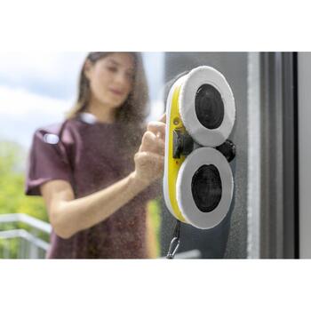 KARCHER Logu tīrīšanas robots RCW 2 1.269-210.0, 100-240V, 50-60Hz, 62dB, 3300Pa, 5m, 1.1kg, 3m²/min, 35x35cm, 292x160x71mm (1.269-210.0)