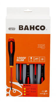 Комплект отверток для электрика SL, PH ERGO (5шт.) BE-9881SL Bahco (BE-9881SL)