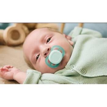 Philips Avent пустышка Ultra Start SCF075/12, 0-2 мес, 2 шт., ортодонтическая, силикон, стерилизуемая (SCF075/12)