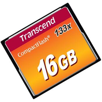 MEMORY COMPACT FLASH 16GB/133X TS16GCF133 TRANSCEND (TS16GCF133)