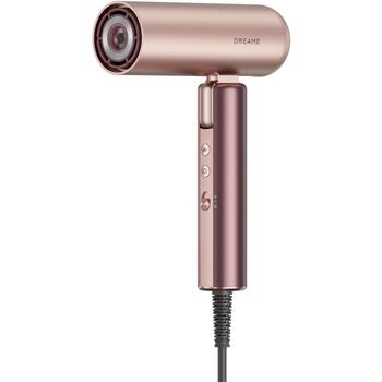 Dreame matu fēns Pocket Aura AZP20A-PK, 1400W, 110000 RPM, 70 m/s, 58 dB, 110-240V, 50/60Hz, rozā, salokāms rokturis, jonizācija (AZP20A-PK)