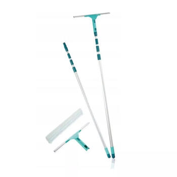 Leifheit Window Slider XL 1051426, набор для мытья окон, телескопическая ручка 145-415см, салфетка из микрофибры, 40см (1051426)