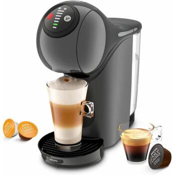 KRUPS капсульная кофемашина Genio S KP243B10, 1500 Вт, 15 бар, 0,8 л, серый, автоматическое управление, функция XL чашки (KP243B10)
