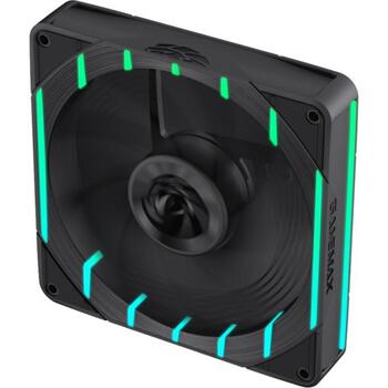 Gamemax Korpusa ventilators TORNADO T12 ARGB-R, 130mm, 66.89 cfm, 800-2200 rpm, 32.12 dBA, Hidrauliskais gultnis (TORNADO T12 ARGB-R)