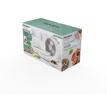 Progress Электрическая мясорубка EK3683PFVDE, 150W, 170mm, 1-15mm, нержавеющая сталь, защита для пальцев (EK3683PFVDE)