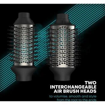 Revamp Укладчик для волос DR-2500-EU, 1000W, 2 насадки, 3 температурных режима, 3 скорости, ионизатор, вращающийся шнур (DR-2500-EU)