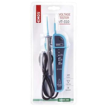 Emos Тестер напряжения VT-310 M0014A, 110–400 V, 110 V, 230 V, 400 V, оптическая индикация, индикация фазы, индикация полярности (M0014A)
