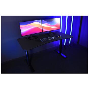 Arozzi Spēļu Galda ARENA-MEDIUM-PBK, 71cm, 140cm, 75.5cm, 2cm, pilnīga mikrošķiedras virsma, kabeļu pārvaldība (ARENA-MEDIUM-PBK)