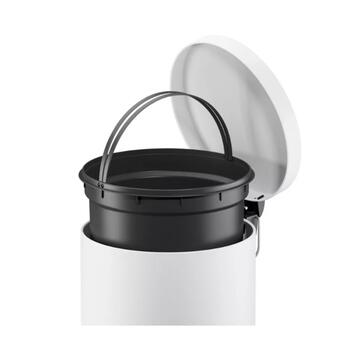 Hailo Selekta M 035020301 мусорное ведро, 20л, матово-белое, Soft Close, педаль (035020301)