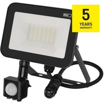 Emos LED прожектор INOVO ZS2732, 30 W, 3300 lm, IP65, 120°, 4000 K, PIR датчик, алюминий, стекло (ZS2732)